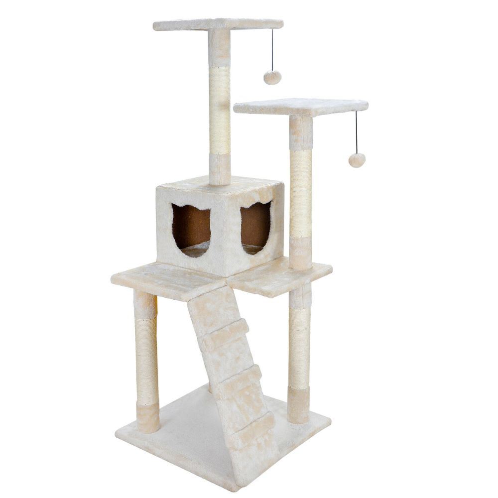 Cat Tree House Scratching Post with Stairs Doba
